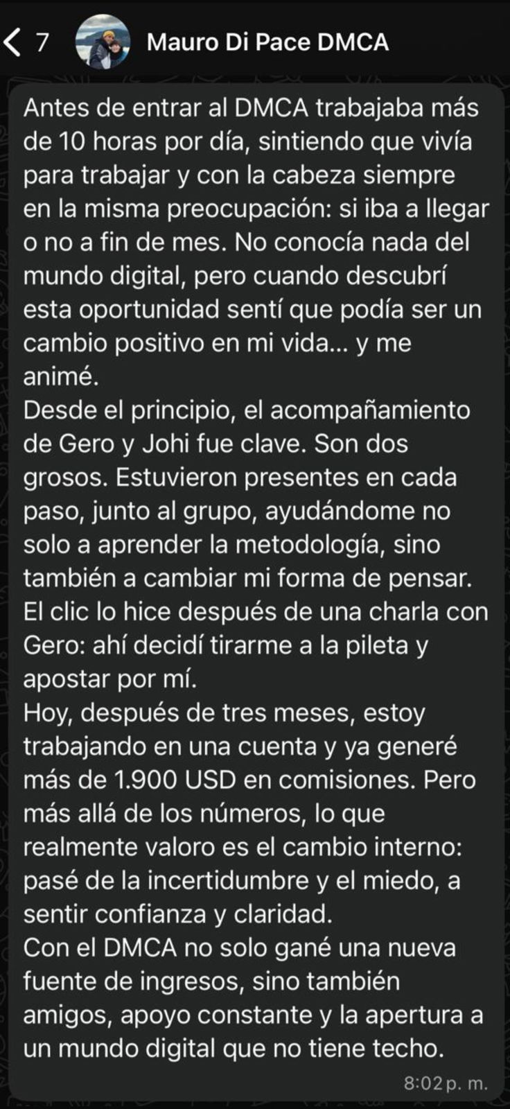 Testimonio 14